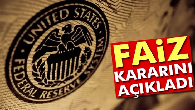 FED faizi değiştirmedi