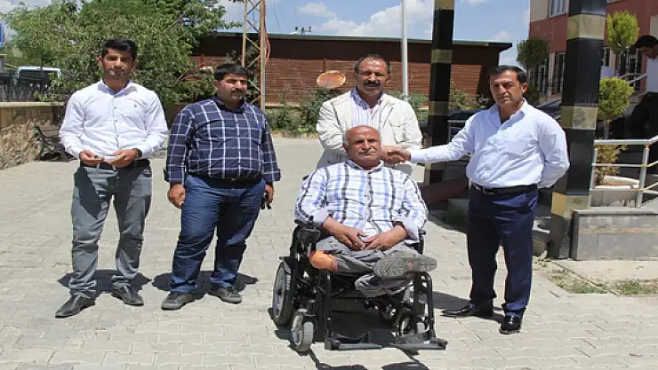 55 yıldır ayakları tutmayan vatandaşa akülü sandalye
