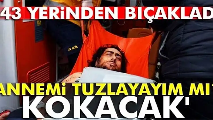 'Annemi tuzlayayım mı? Kokacak'
