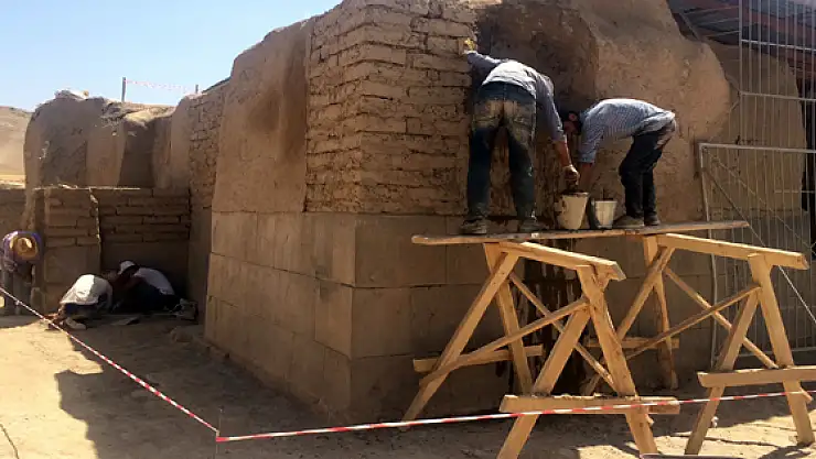 Ayanis Kalesinin bu yılki kazı çalışmalarının sonuna gelindi
