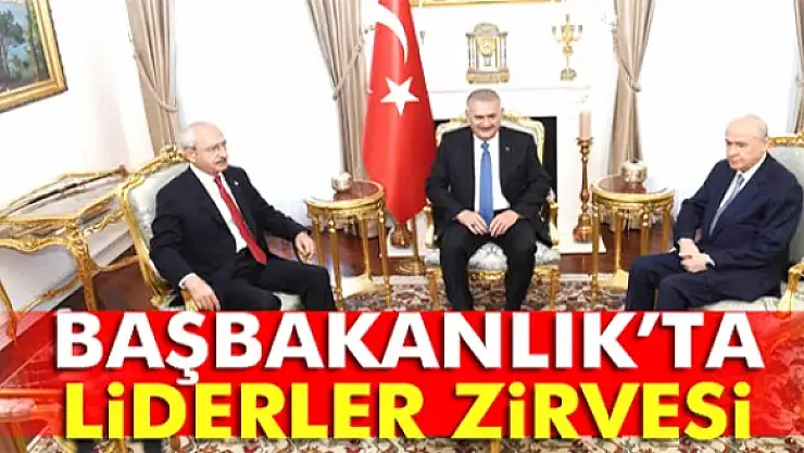 Kılıçdaroğlu ve Bahçeli Başbakanlık'ta