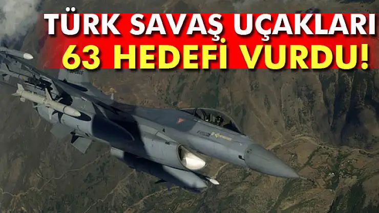 TSK 63 hedefe 224 atım yaptı