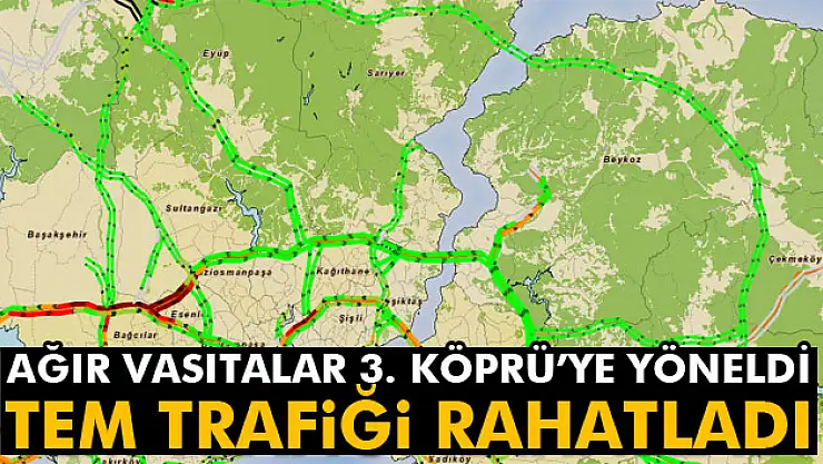 TEM trafiği rahatladı