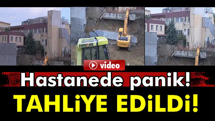 Okmeydanı Hastanesi Çocuk Hematoloji Kliniği binasında kayma