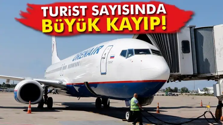 Hava yoluyla gelen turist sayısında yüzde 47'lik kayıp