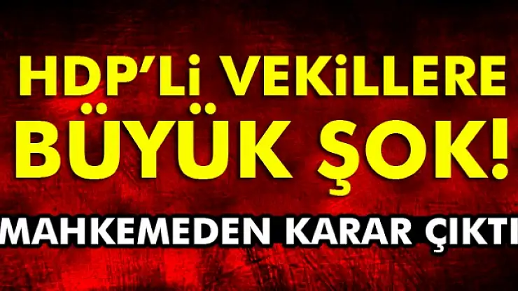HDPli vekillere zorla getirme kararı