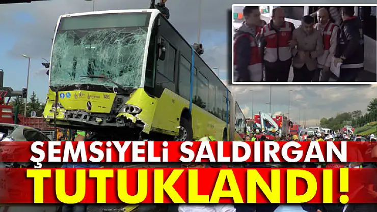Şemsiyeli saldırgan tutuklandı