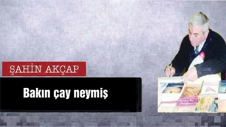Bakın çay neymiş   