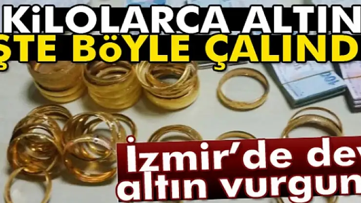 İzmir'de kuyumcu kuryesinin altın vurgunu