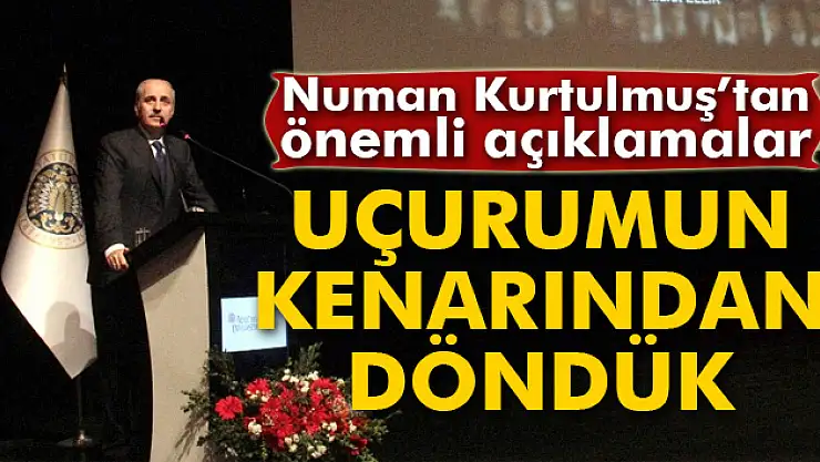 Başbakan Yardımcısı Kurtulmuş, Atatürk Üniversitesi akademik yıl açılışına katıldı