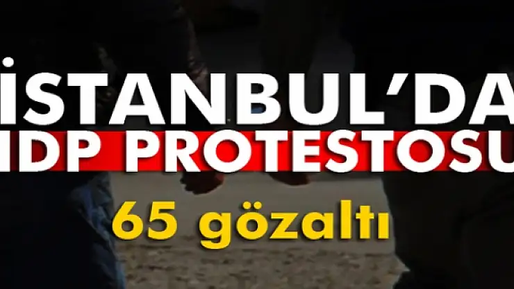 İstanbul'da HDP protestolarında 65 gözaltı