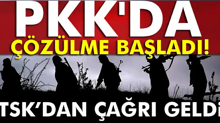 Bölücü terör örgütünde çözülme başladı