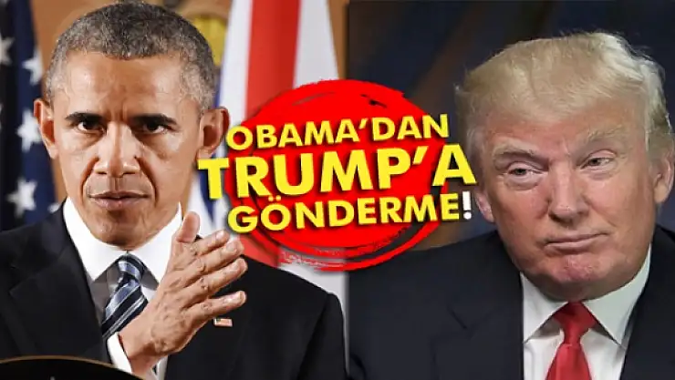 Obama'dan Trump'a gönderme!