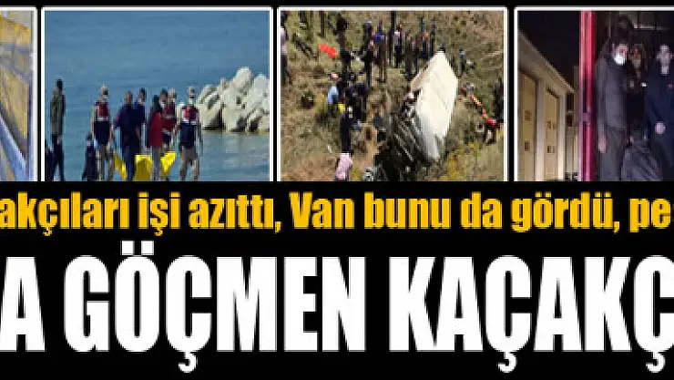 İnsan kaçakçıları işi azıttı, Van bunu da gördü                                                                                 TIR'LA GÖÇMEN KAÇAKÇILIĞI