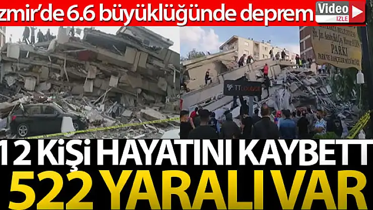İzmir'de 6.6 büyüklüğünde deprem!