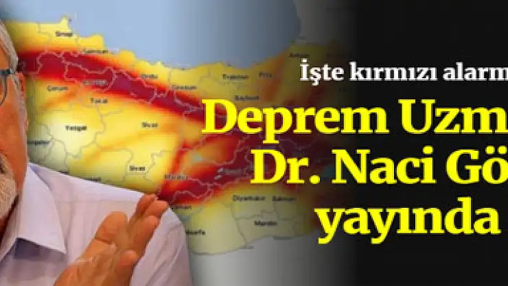 Prof. Dr.Naci Görür canlı yayında kırmızı alarm veren illeri açıkladı!