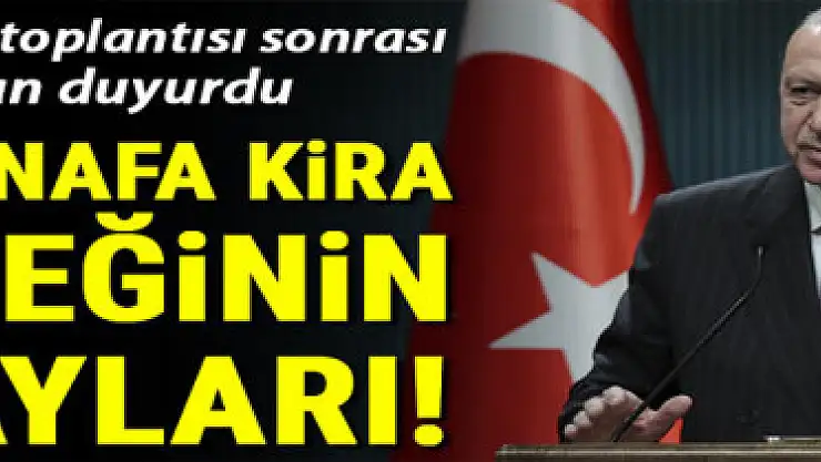 Cumhurbaşkanı Erdoğan yeni alınan kararları açıkladı!