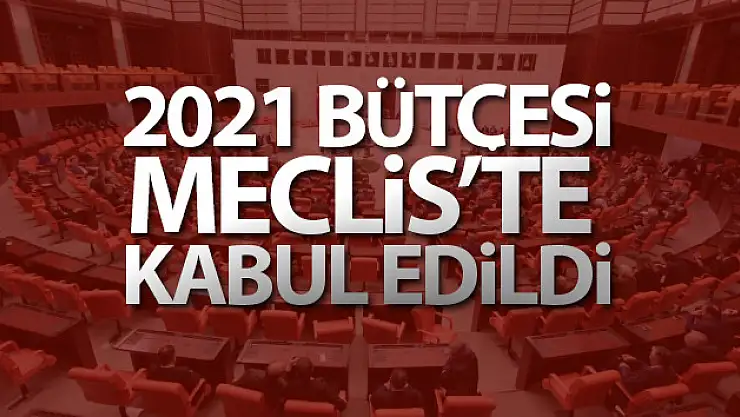 2021 Merkezi Yönetim Bütçe ve 2019 Kesin Hesap Kanun Teklifleri kabul edildi