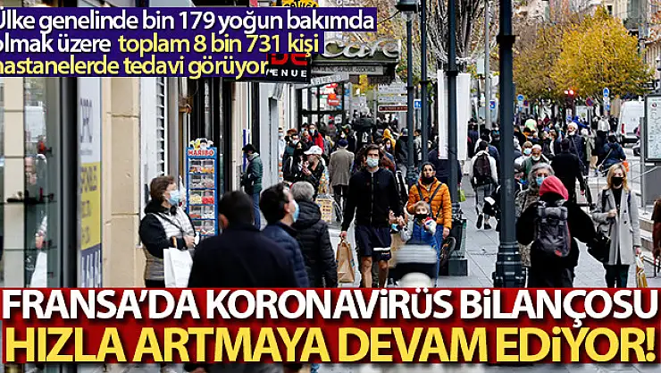 Fransa'da son 24 saatte korona virüsten 292 ölüm