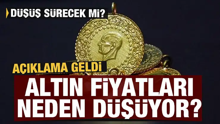  İşte altındaki düşüşün nedeni