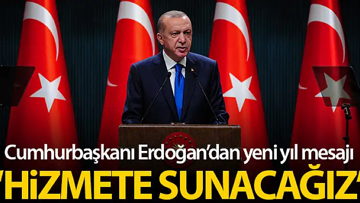 Cumhurbaşkanı Erdoğan'dan yeni yıl mesajı