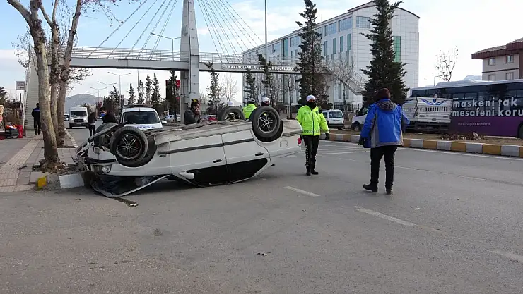 Emniyet kemeri bir kez daha hayat kurtardı