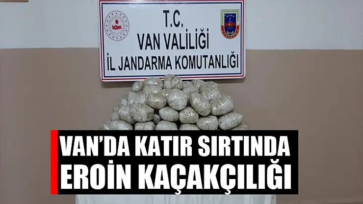 Katır sırtında eroin kaçakçılığı