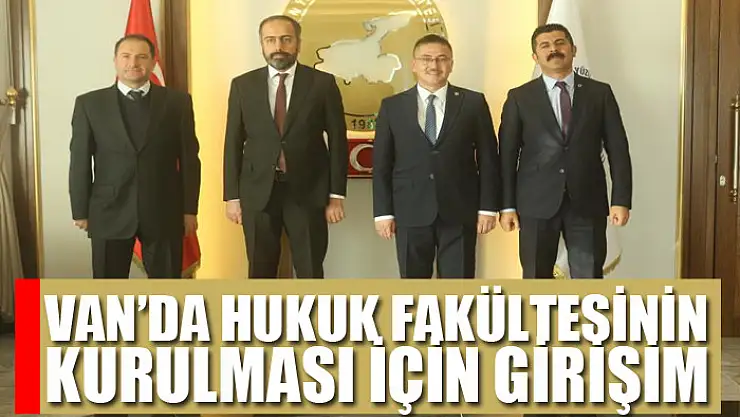 Van'da hukuk fakültesinin kurulması için girişim