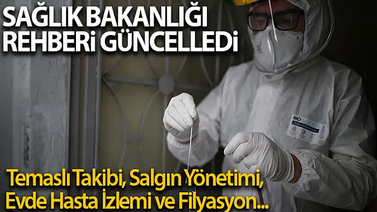 Temaslı Takibi, Salgın Yönetimi, Evde Hasta İzlemi ve Filyasyon Rehberi güncellendi