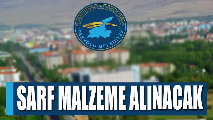 Sarf malzeme alınacak