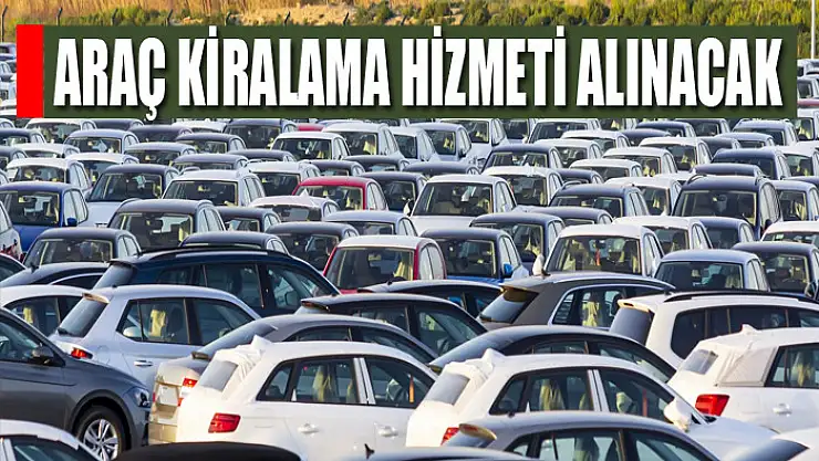 Araç kiralama hizmeti alınacak