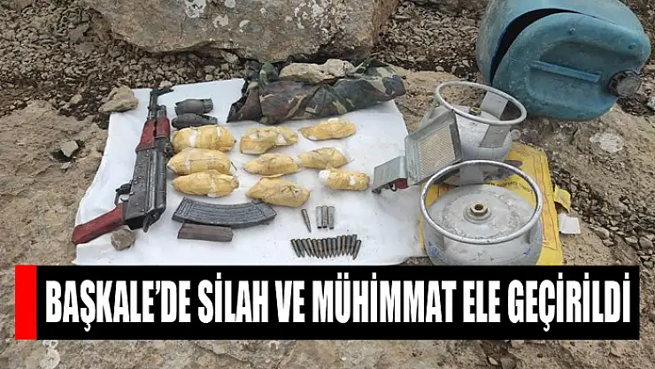 Başkale'de silah ve mühimmat ele geçirildi