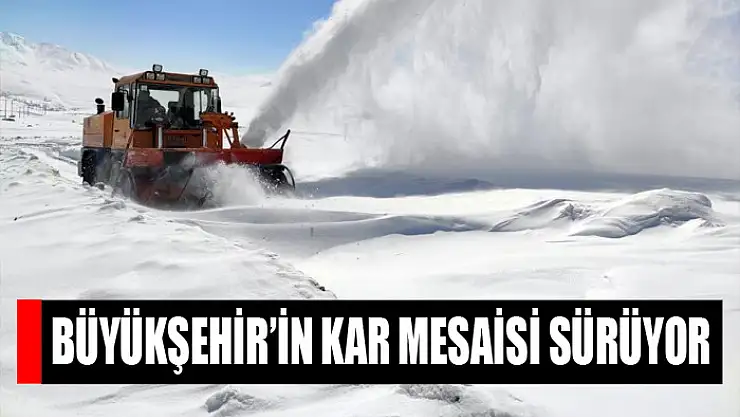Van Büyükşehir Belediyesi'nin kar mesaisi sürüyor