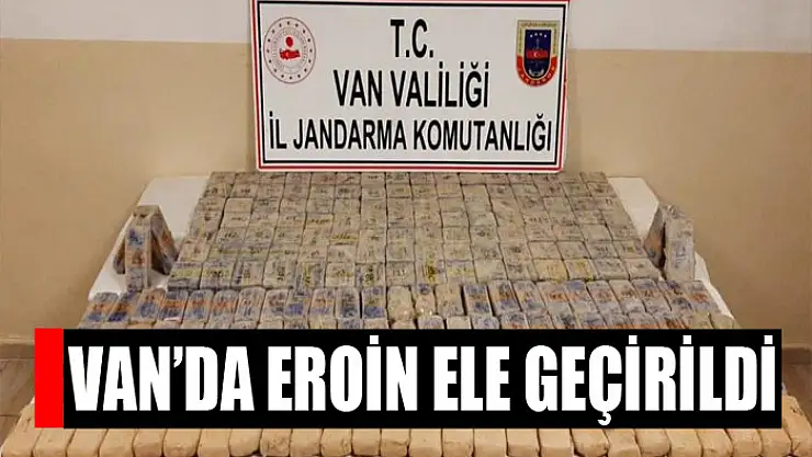 Van'da 114 kilo eroin ele geçirildi