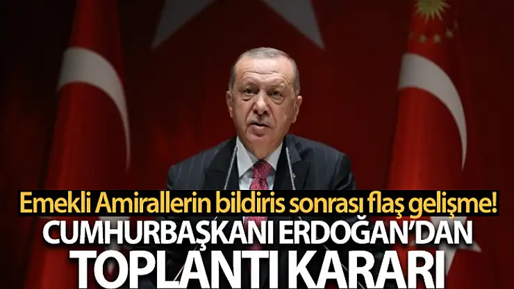 Cumhurbaşkanı Erdoğan Külliye'de toplantı yapacak