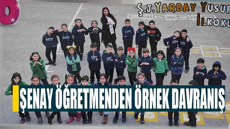 Şenay öğretmenden örnek davranış