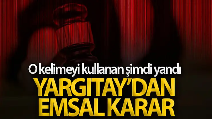 O kelimeyi kullanan şimdi yandı