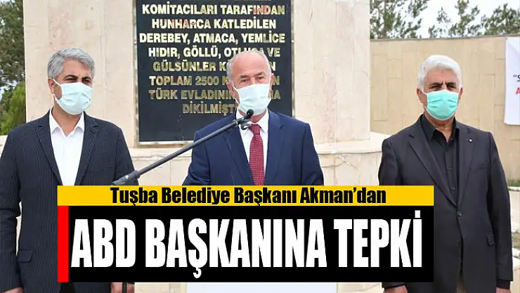 Tuşba Belediyesinden ABD Başkanına tepki