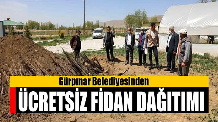 Gürpınar Belediyesinden ücretsiz fidan dağıtımı