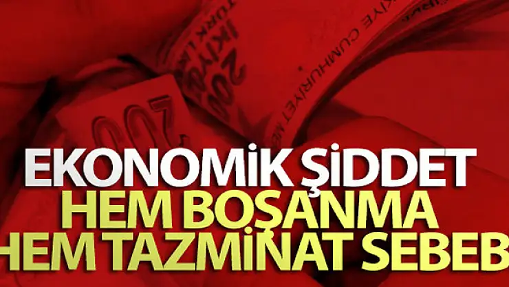 Ekonomik şiddet hem boşanma hem tazminat sebebi