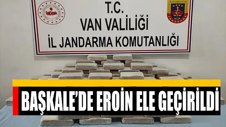 Başkale'de eroin ele geçirildi