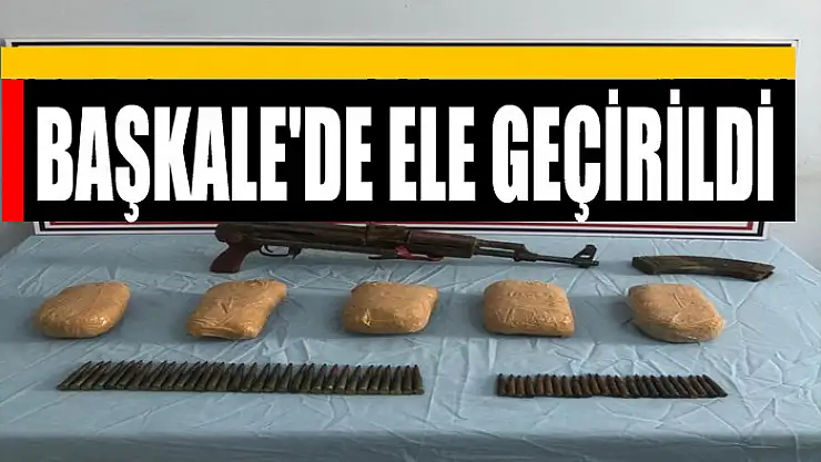 Başkale'de 3 kilo eroin ile silah ele geçirildi