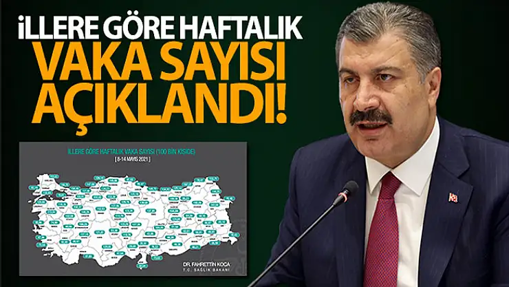 Bakan Koca, illere göre haftalık vaka sayısını açıkladı!