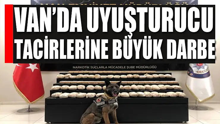 Van'da uyuşturucu tacirlerine büyük darbe