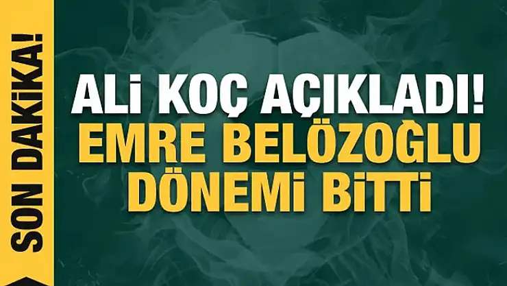 Fenerbahçe, Emre Belözoğlu ile devam etmeyecek