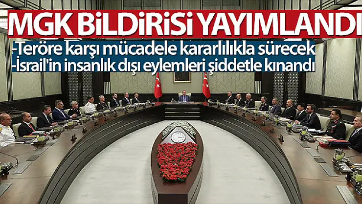 MGK'dan terörle mücadele vurgusu