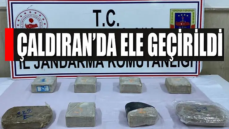 Çaldıran'da 8 kilo 800 gram eroin ele geçirildi