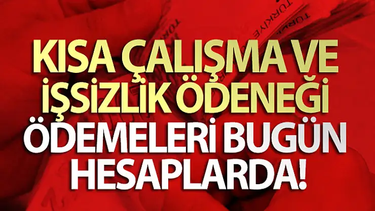 Kısa Çalışma ve İşsizlik Ödeneği ödemeleri bugün hesaplarda!