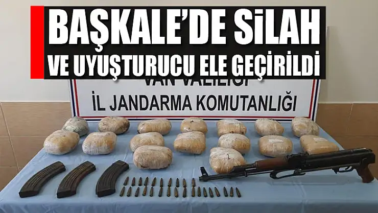 Başkale'de silah ve uyuşturucu ele geçirildi