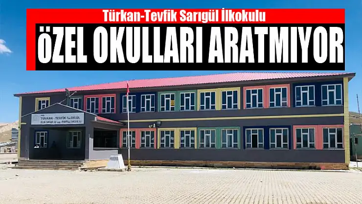 Türkan-Tevfik Sarıgül İlkokulu özel okulları aratmıyor